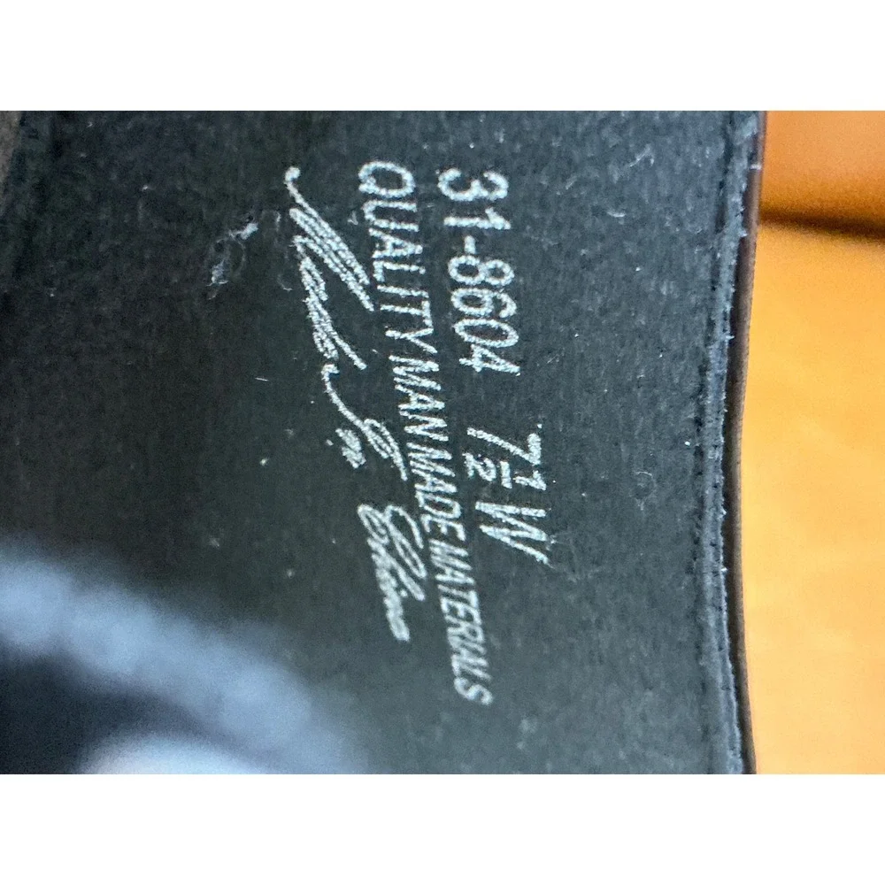 Easy Street Shalee Sandals Womens 7.5W Black Kitten Heel Ankle Strap